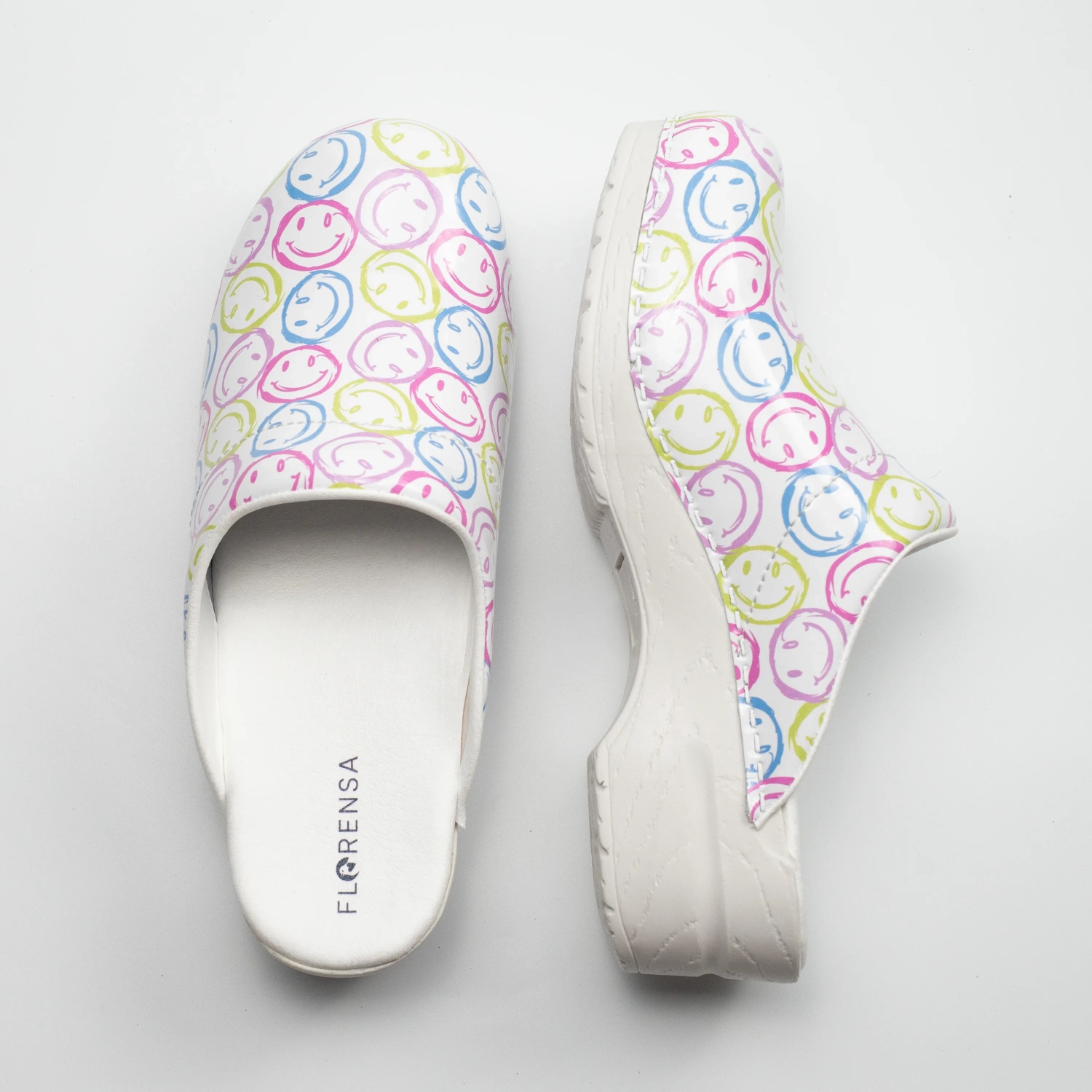 Florensa Klompen Flex - Smiley White - Afbeelding 3